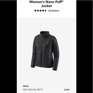 Patagonia nano puff jacket